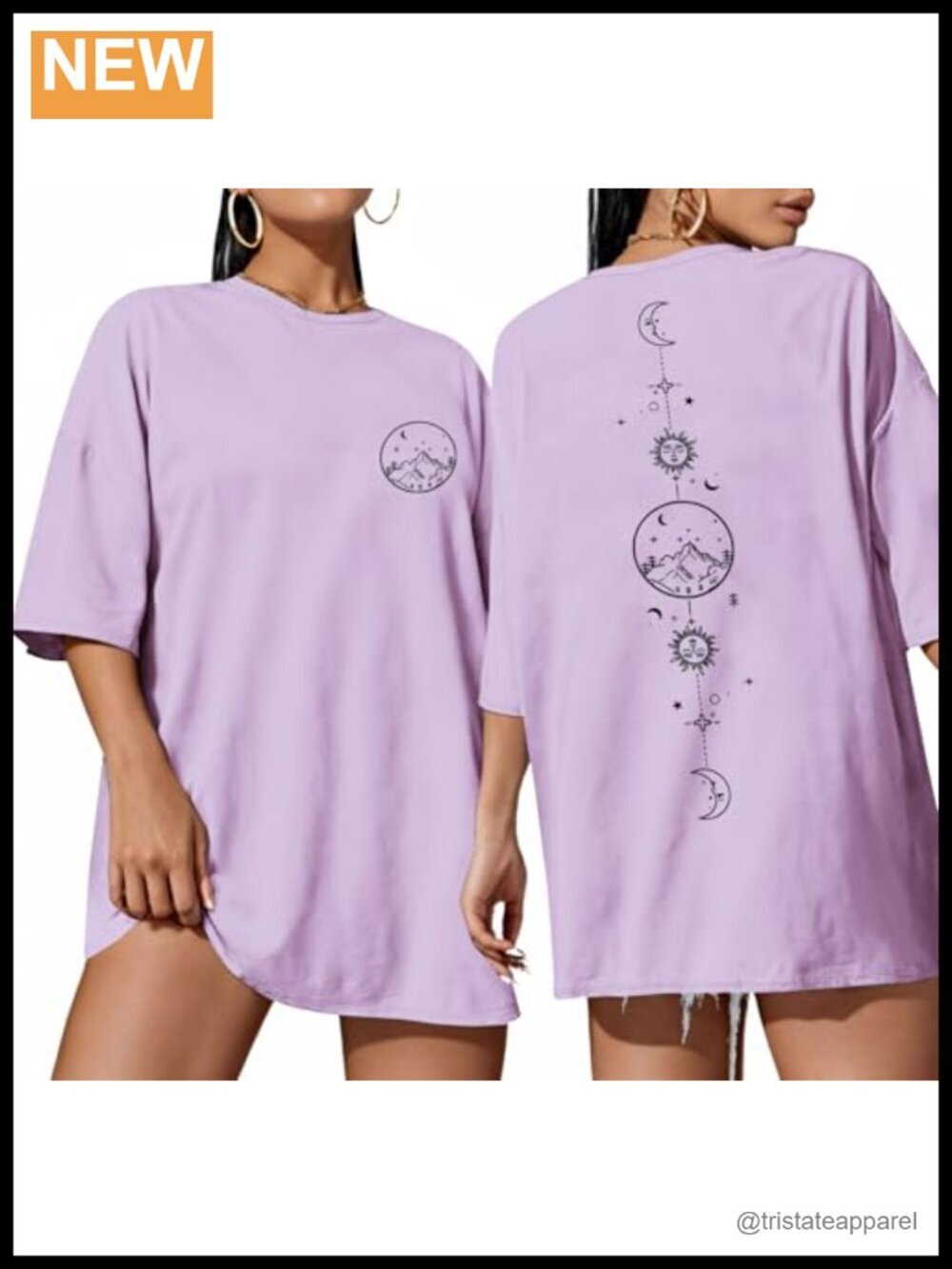 Oversized Crewneck Graphic T-Shirt Summer Short Sleeve Loose Fit Casual Tee